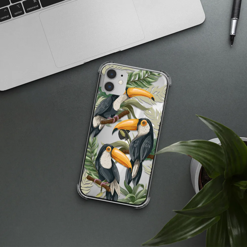 Tropical Bird Apple iPhone 11 Clear PC Case