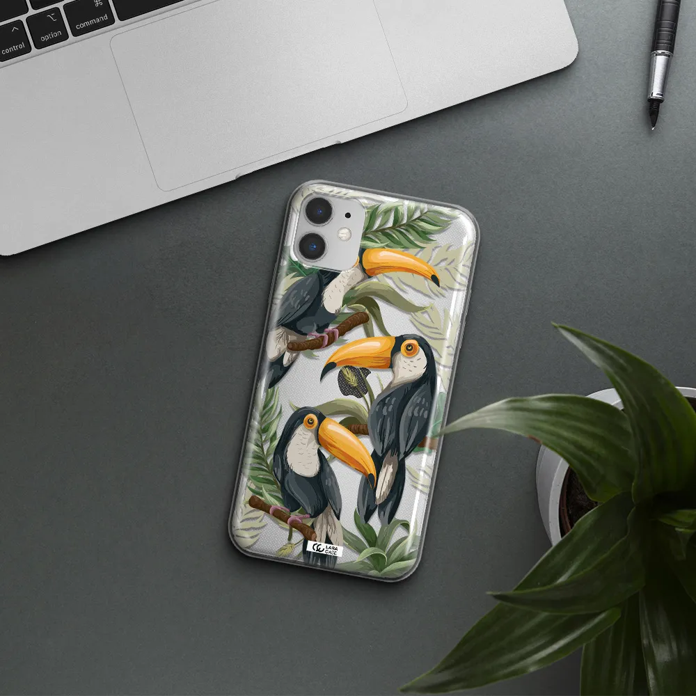 Tropical Bird Apple iPhone 11 Clear TPU Case