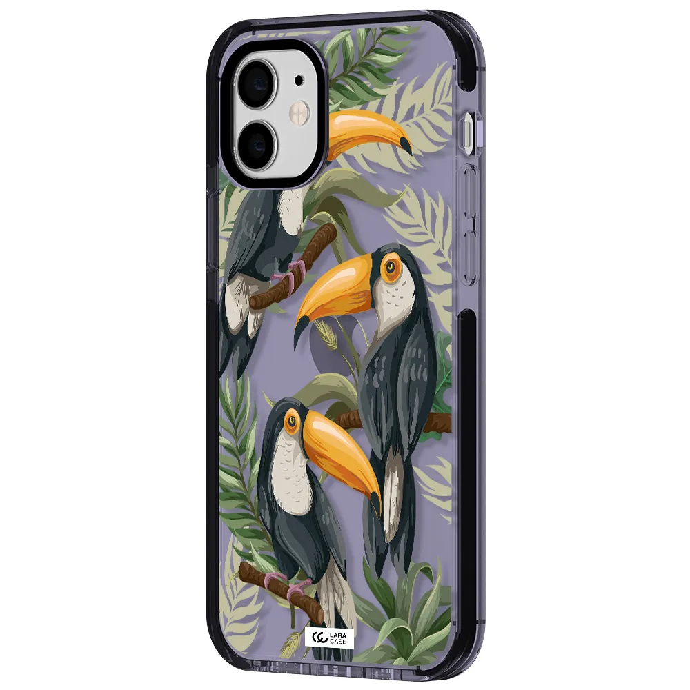 Tropical Bird Apple iPhone 11 impact Lilac Case
