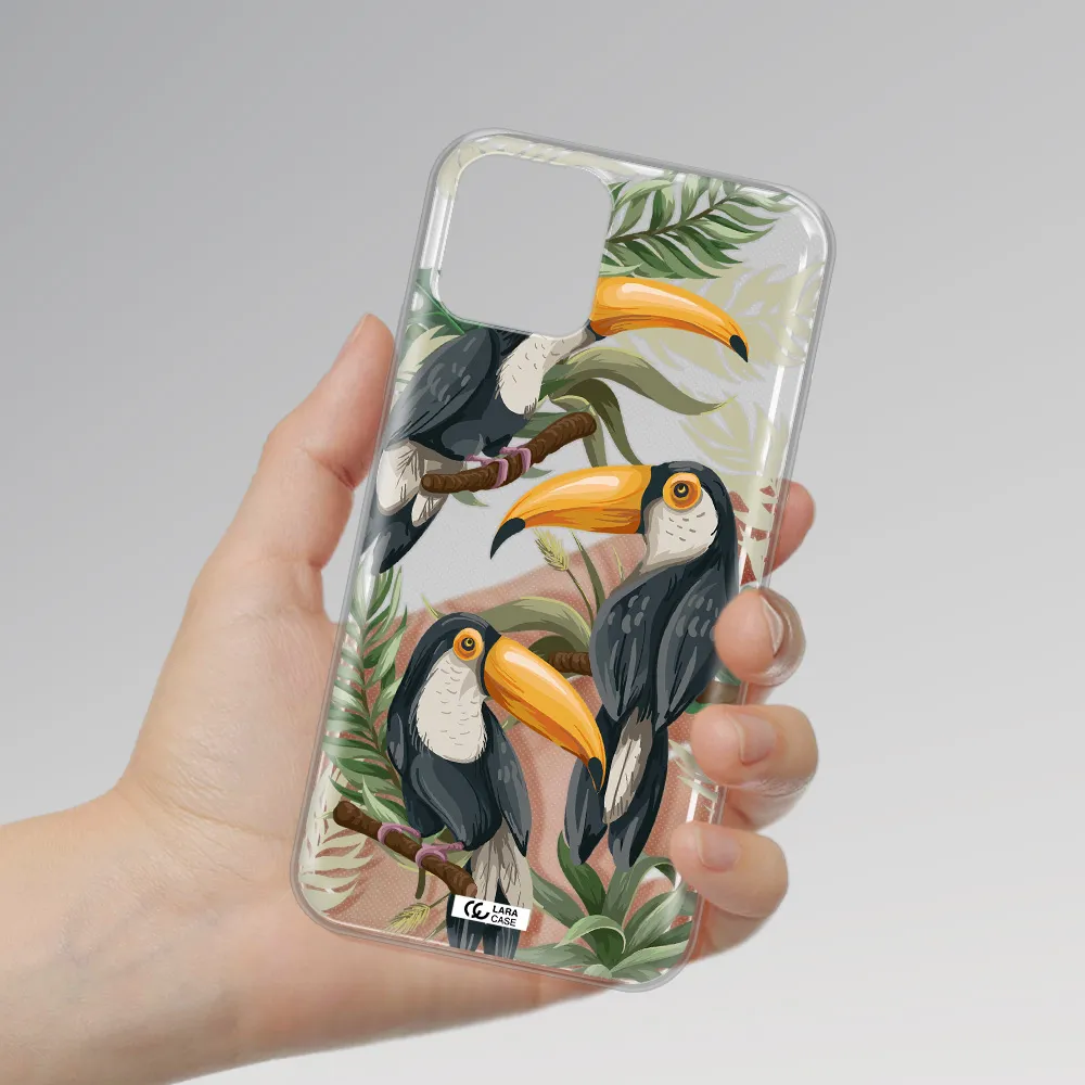 Tropical Bird Apple iPhone 11 pro Clear TPU Case