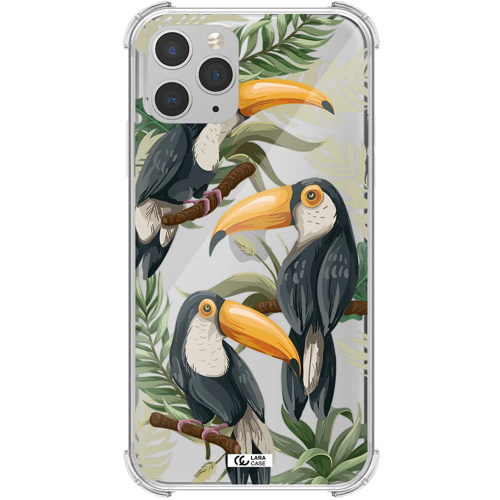 Tropical Bird Apple iPhone 11 pro max Clear PC Case