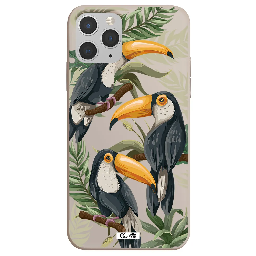 Tropical Bird Apple iPhone 11 pro max Silicone Stone Case