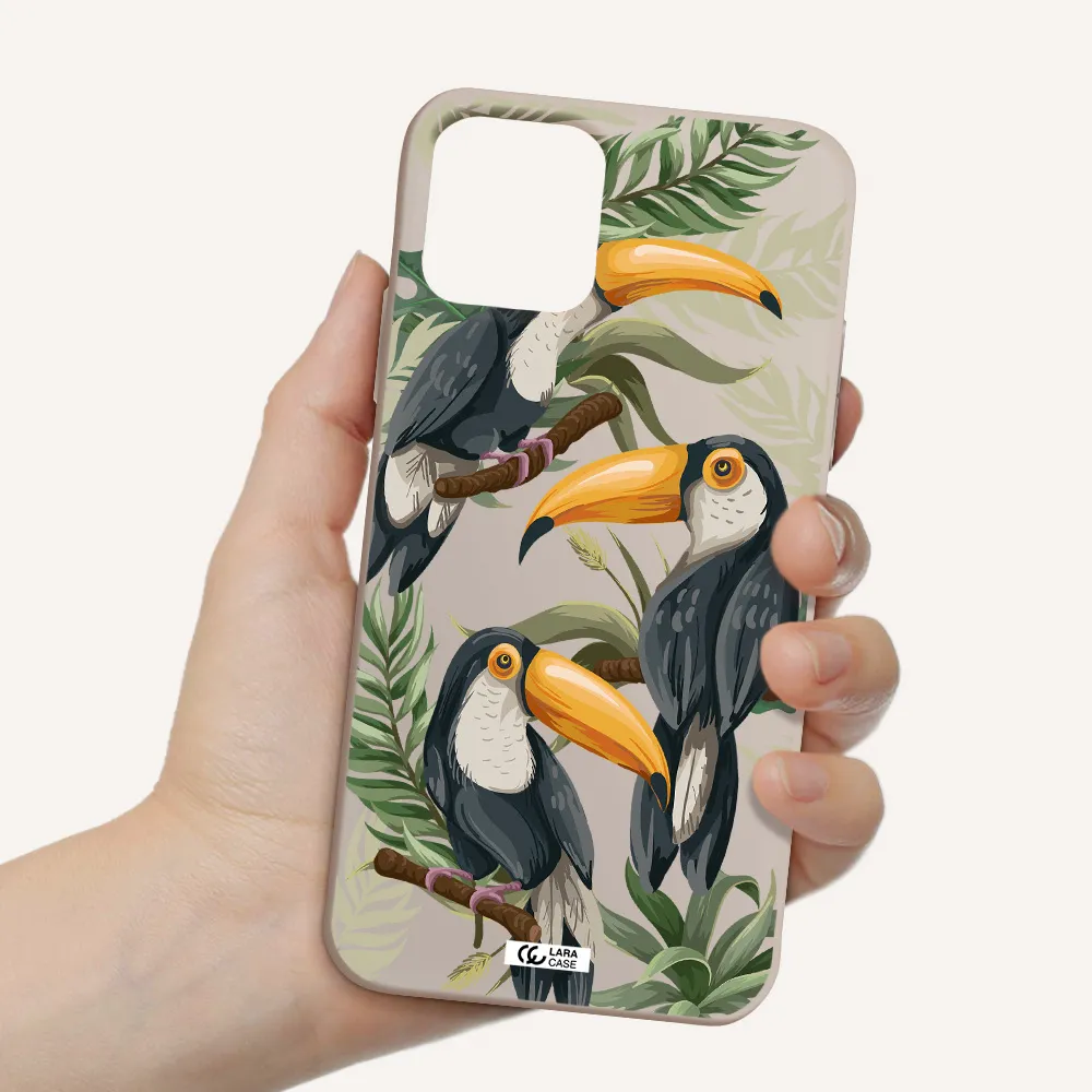 Tropical Bird Apple iPhone 11 pro max Silicone Stone Case
