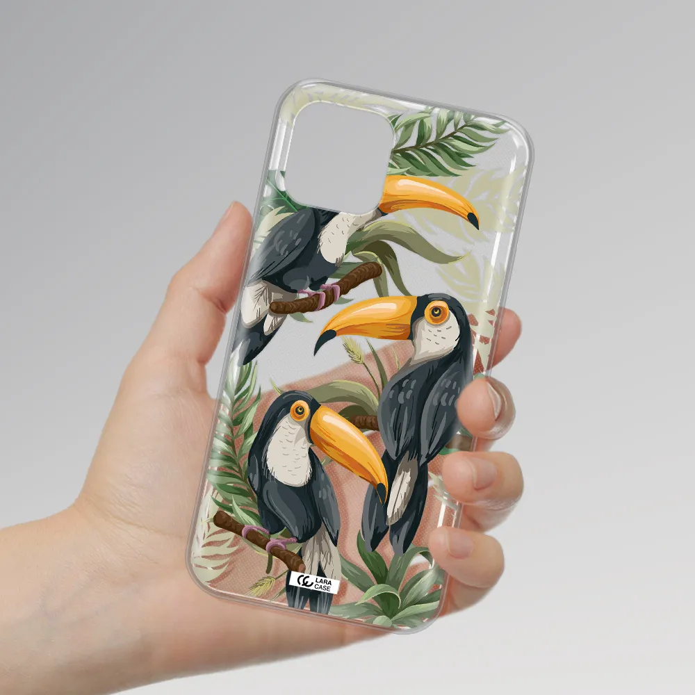 Tropical Bird Apple iPhone 12 Clear TPU Case
