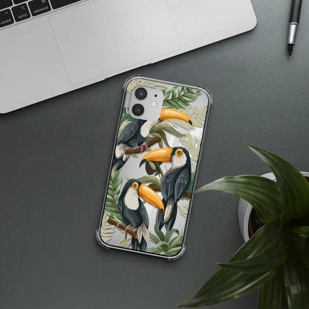 Tropical Bird Apple iPhone 12 mini Clear PC Case