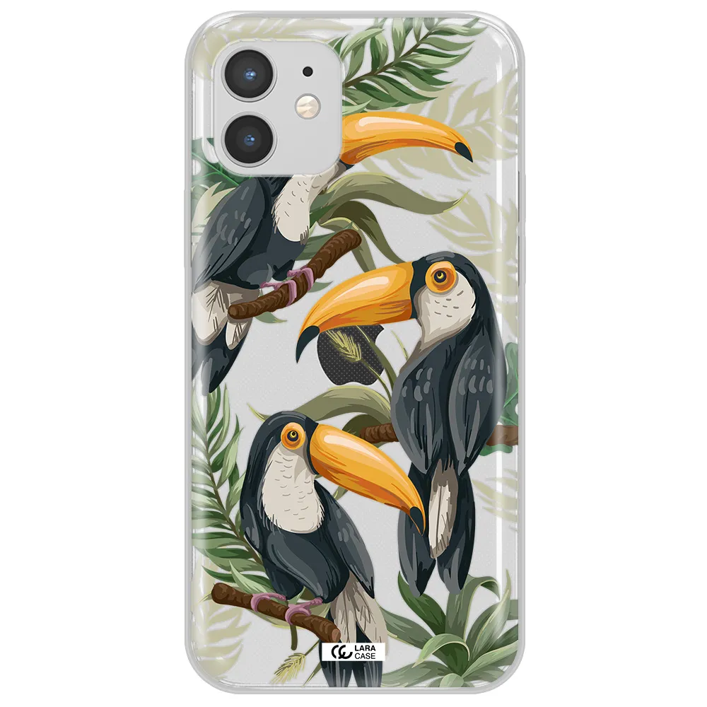 Tropical Bird Apple iPhone 12 mini Clear TPU Case