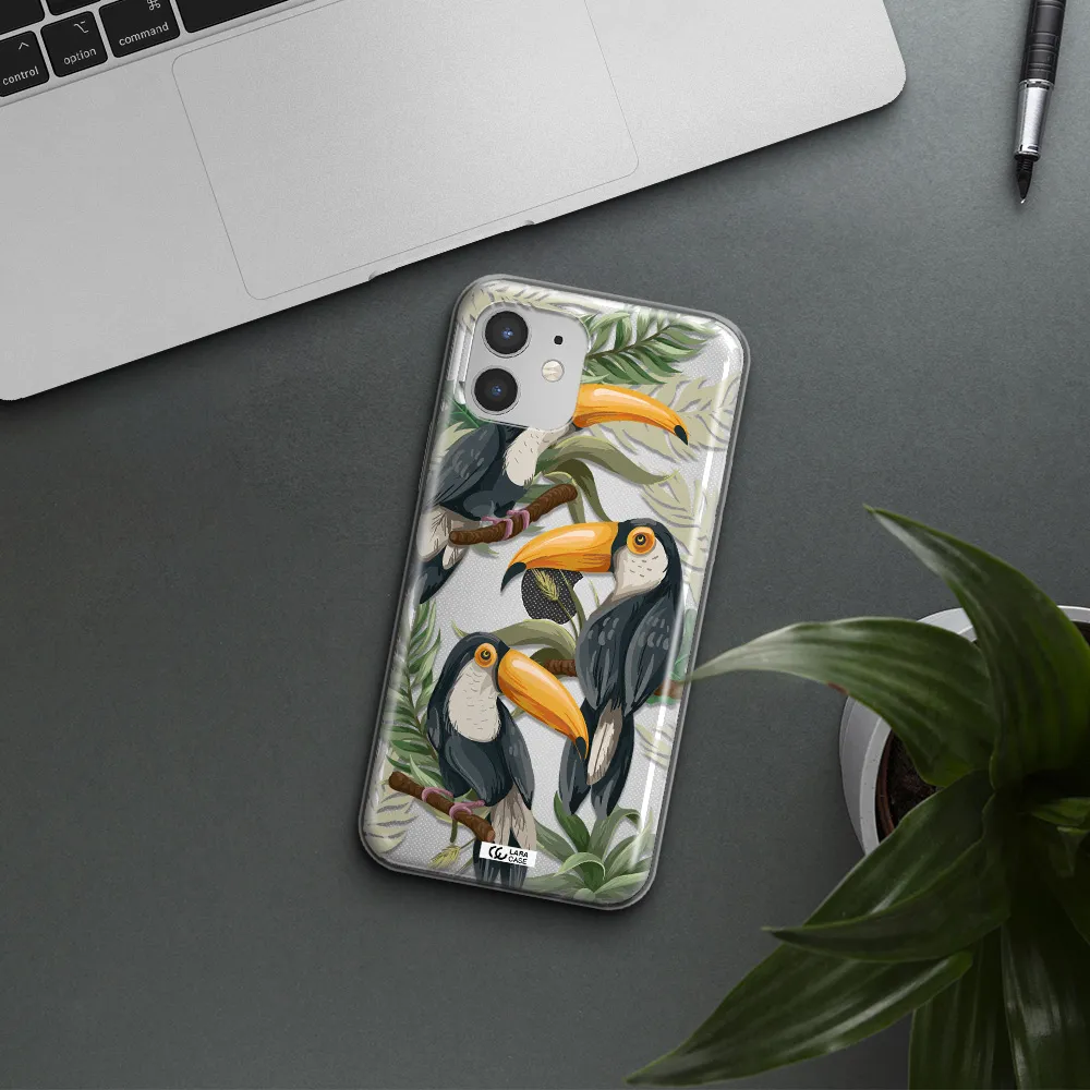 Tropical Bird Apple iPhone 12 mini Clear TPU Case