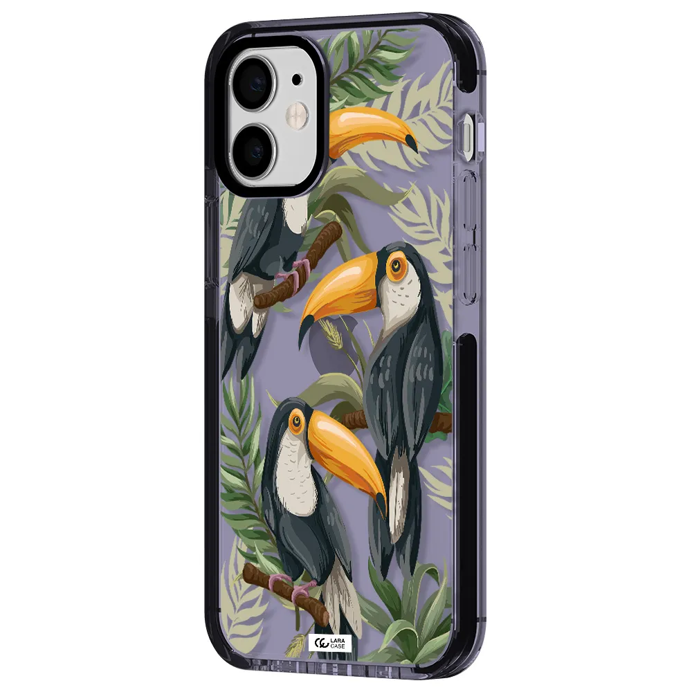 Tropical Bird Apple iPhone 12 mini impact Lilac Case