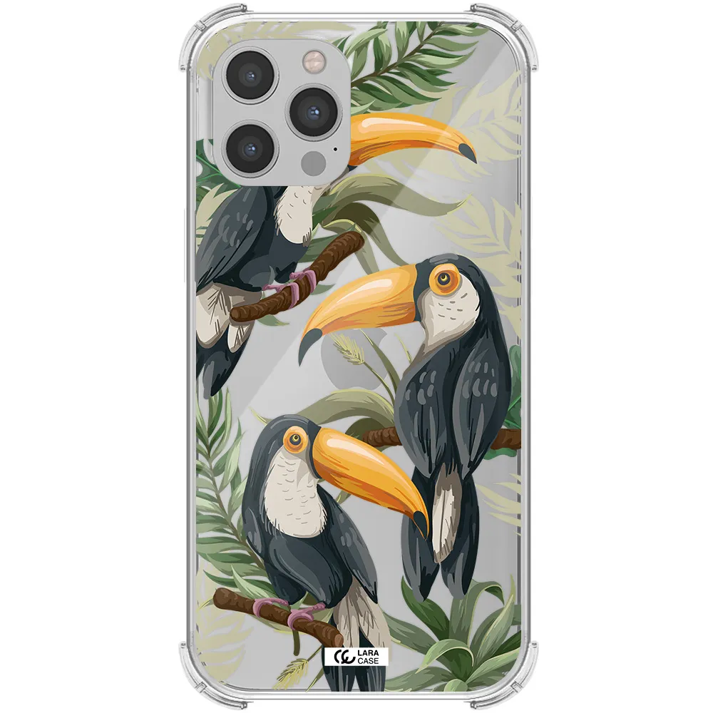 Tropical Bird Apple iPhone 12 pro max Clear PC Case