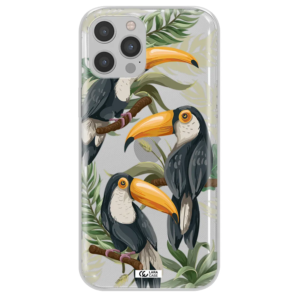 Tropical Bird Apple iPhone 12 pro max Clear TPU Case