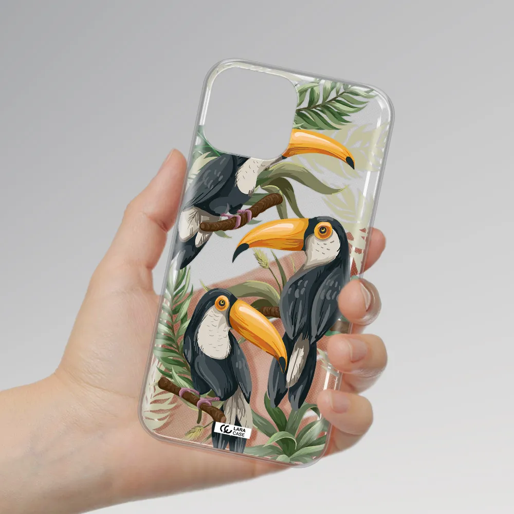 Tropical Bird Apple iPhone 13 Clear TPU Case