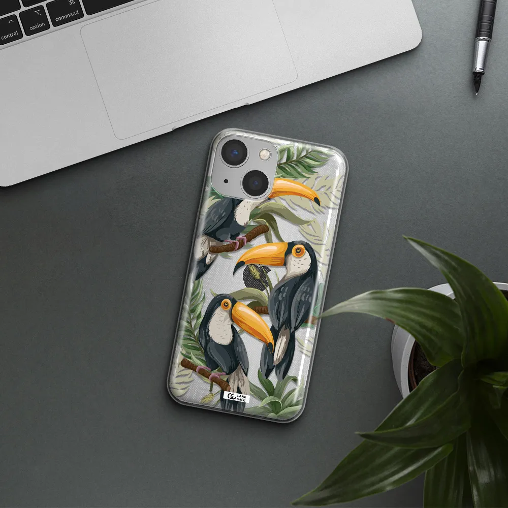 Tropical Bird Apple iPhone 13 Clear TPU Case