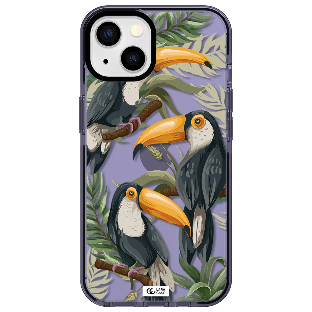 Tropical Bird Apple iPhone 13 impact Lilac Case