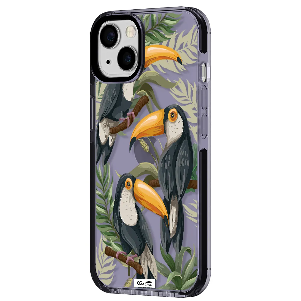 Tropical Bird Apple iPhone 13 impact Lilac Case