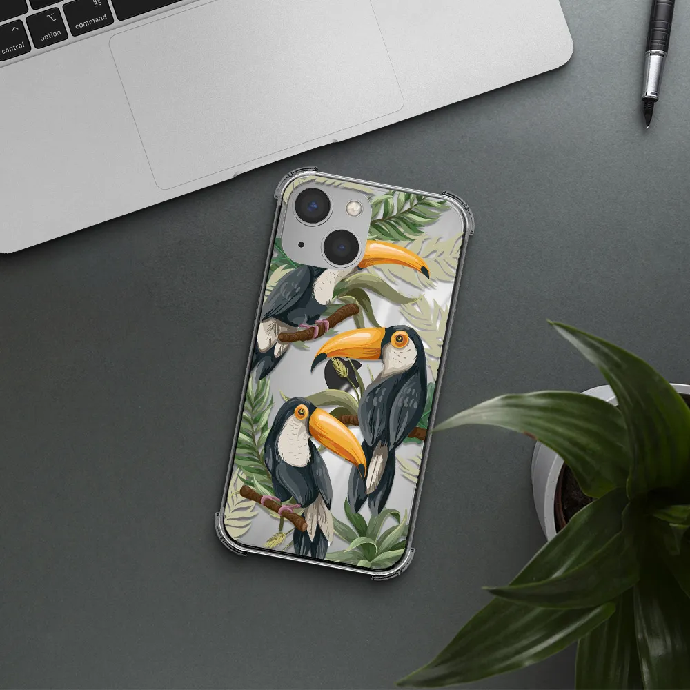 Tropical Bird Apple iPhone 13 mini Clear PC Case