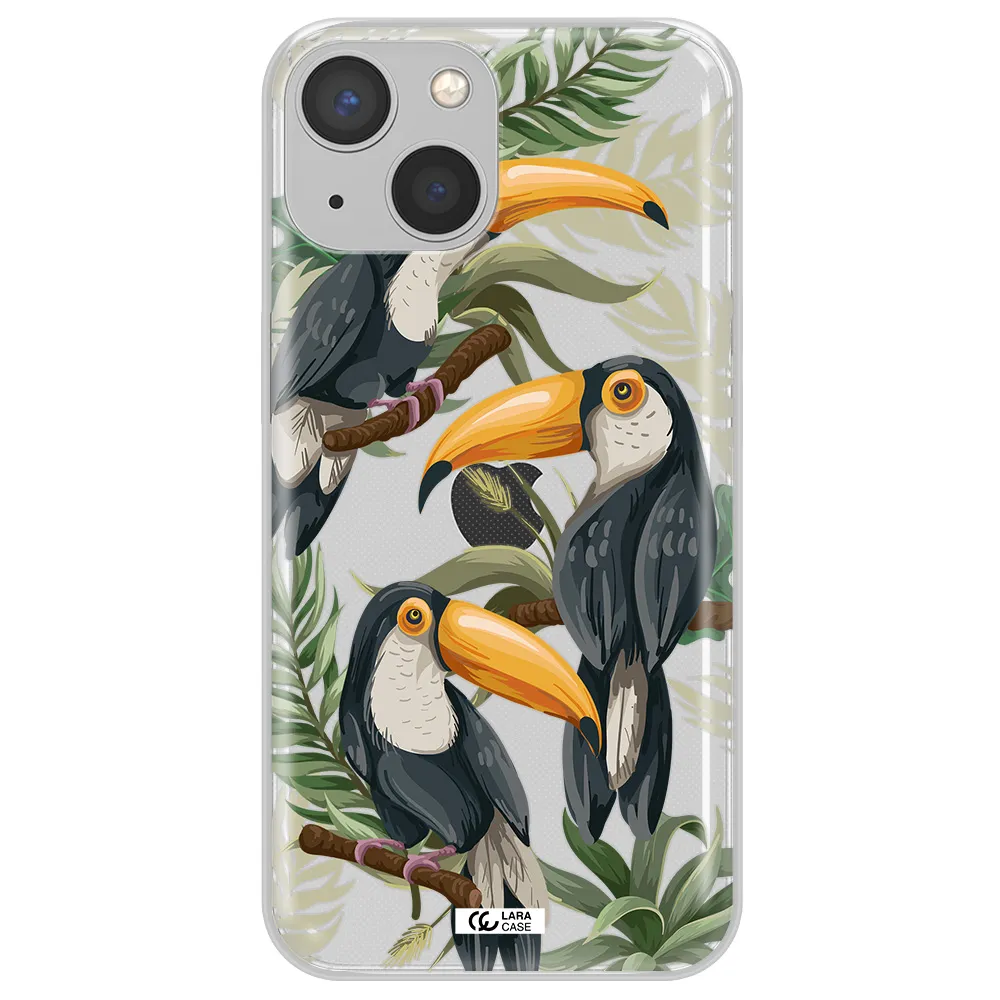 Tropical Bird Apple iPhone 13 mini Clear TPU Case