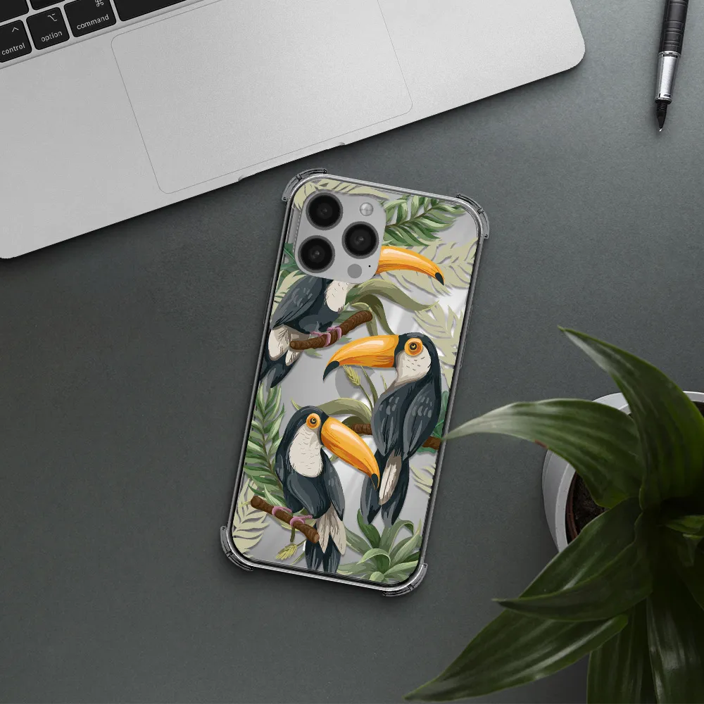 Tropical Bird Apple iPhone 13 Pro Clear PC Case