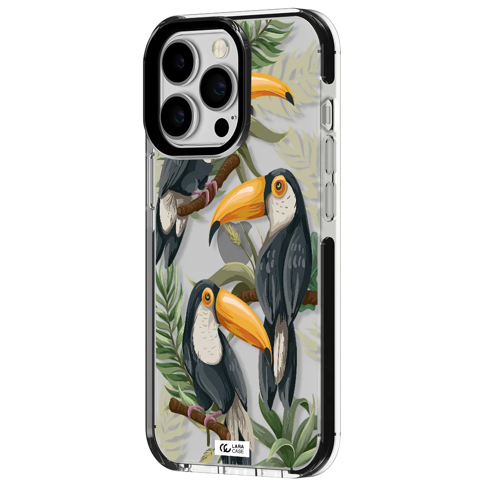 Tropical Bird Apple iPhone 13 Pro impact black border Case