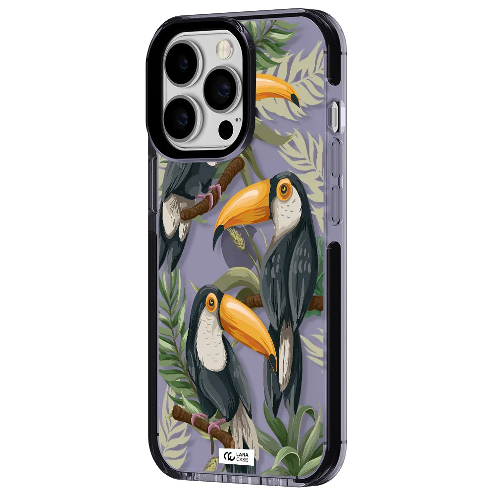 Tropical Bird Apple iPhone 13 Pro impact Lilac Case