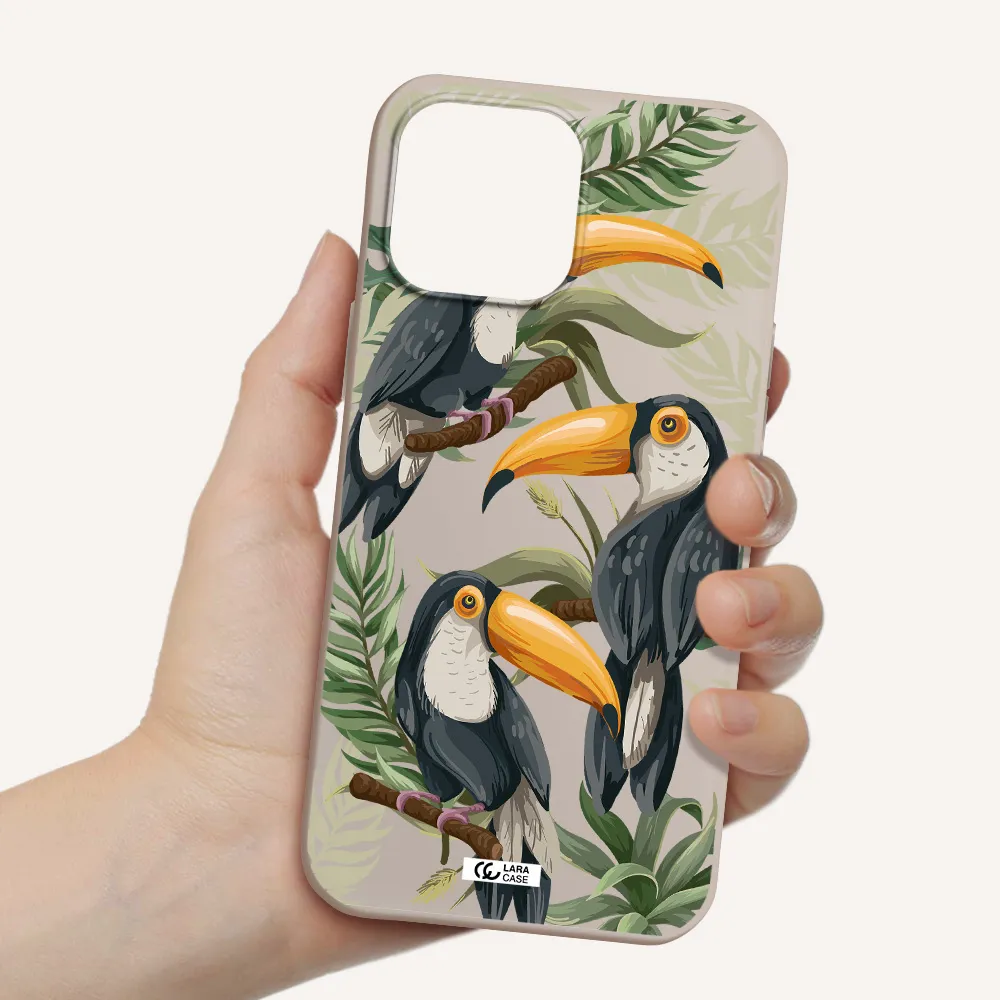 Tropical Bird Apple iPhone 13 Pro Max Silicone Stone Case