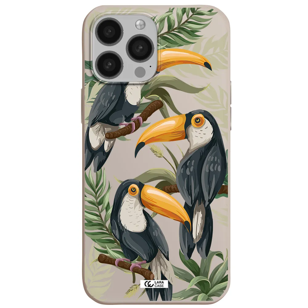 Tropical Bird Apple iPhone 13 Pro Silicone Stone Case