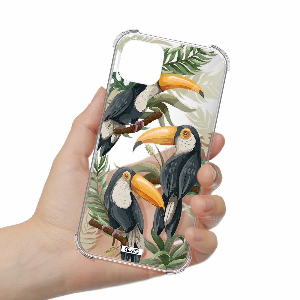 Tropical Bird Apple iPhone 14 plus Clear PC Case