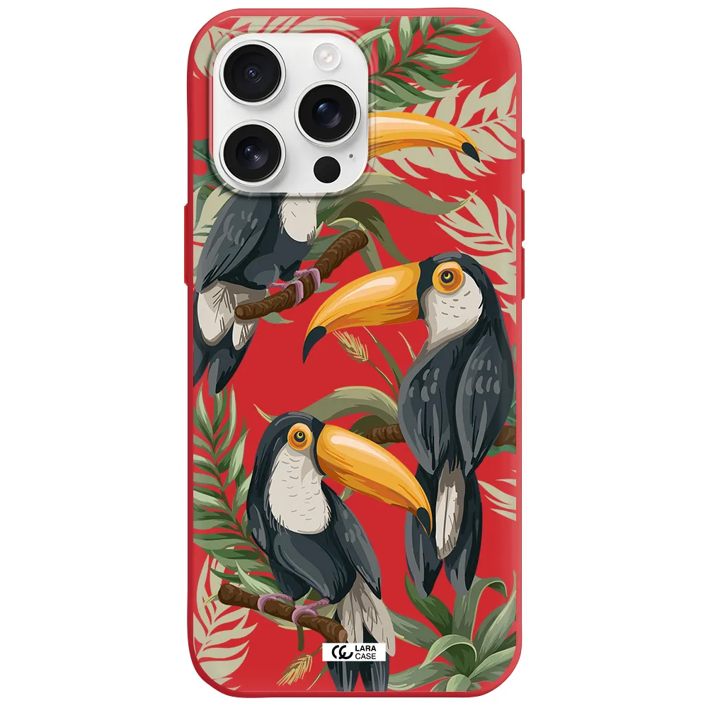 Tropical Bird Apple Iphone 16 Pro Max Silicone Stone Case