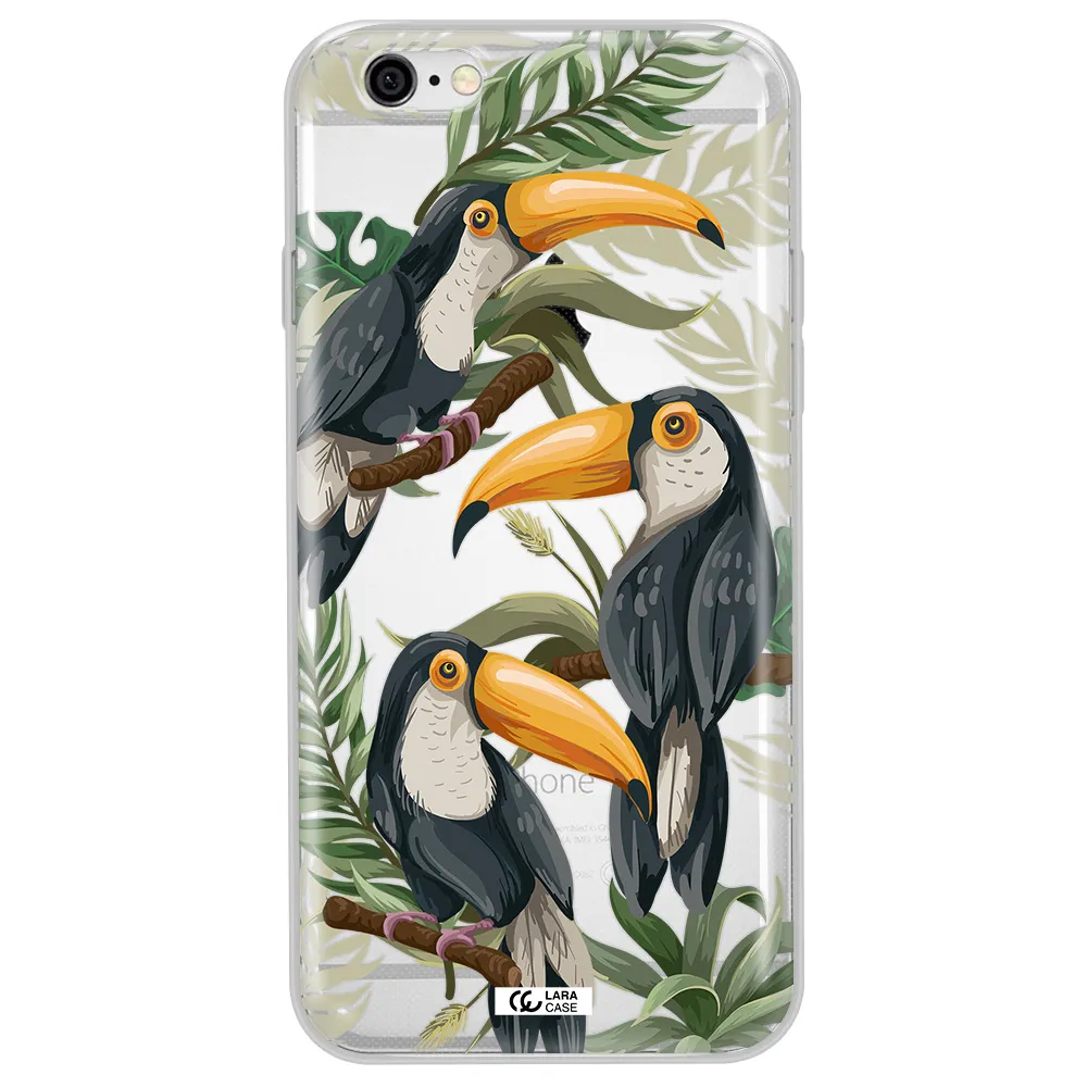 Tropical Bird Apple iPhone 6 plus Clear TPU Case