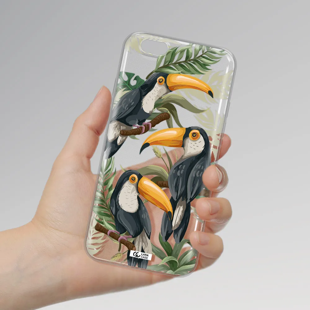 Tropical Bird Apple iPhone 6 plus Clear TPU Case