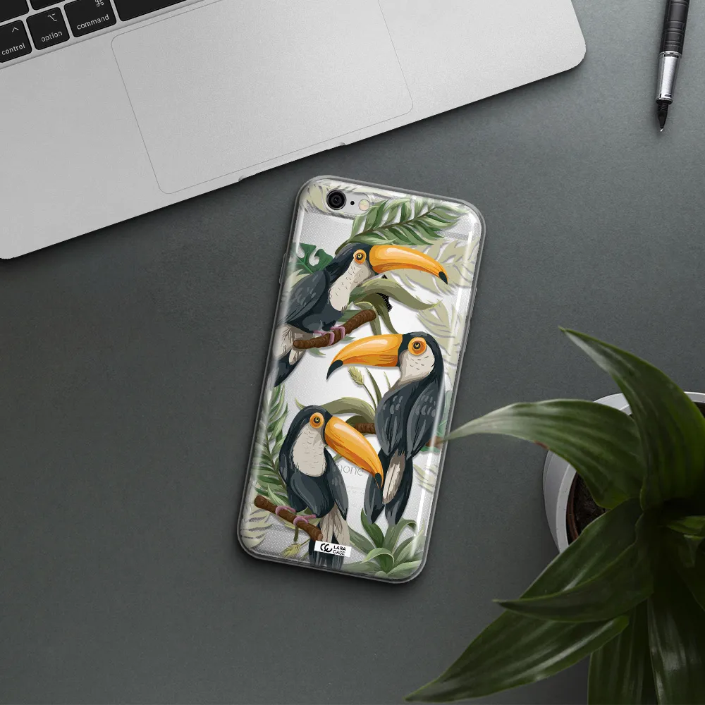 Tropical Bird Apple iPhone 6 plus Clear TPU Case