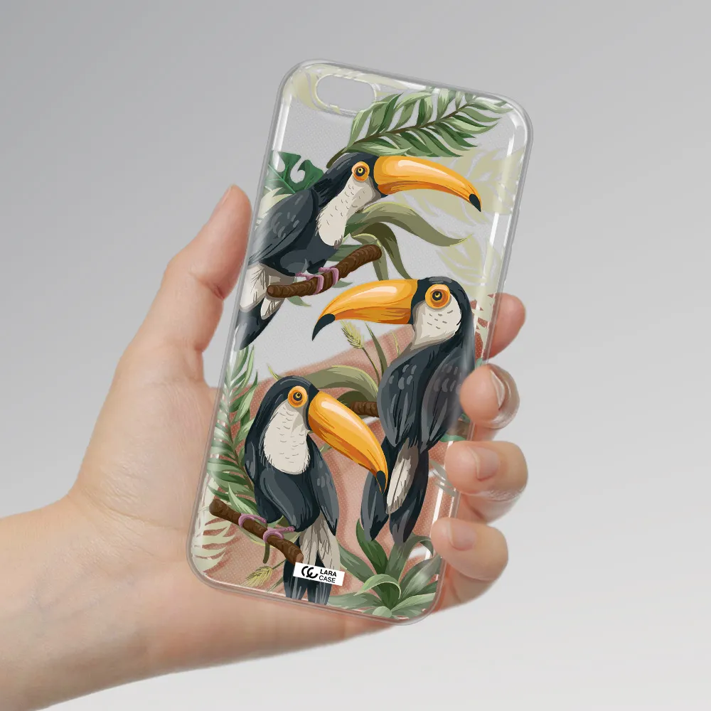 Tropical Bird Apple iPhone 6 s plus Clear TPU Case