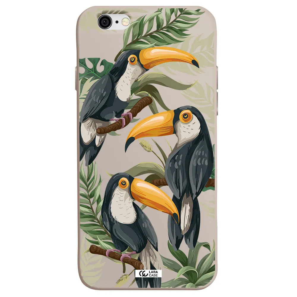 Tropical Bird Apple iPhone 6 Silicone Stone Case