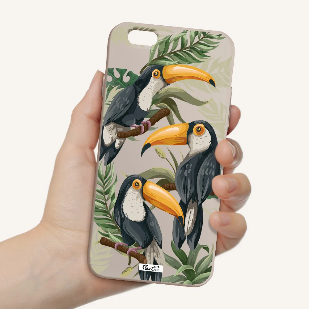 Tropical Bird Apple iPhone 6 Silicone Stone Case