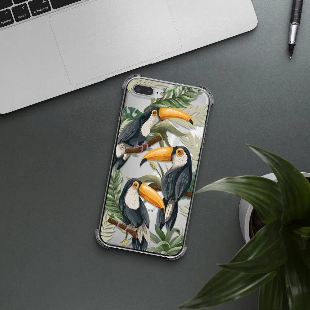 Tropical Bird Apple iPhone 7 plus Clear PC Case