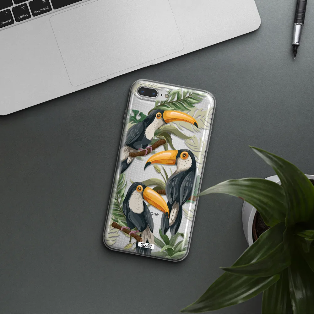 Tropical Bird Apple iPhone 7 plus Clear TPU Case