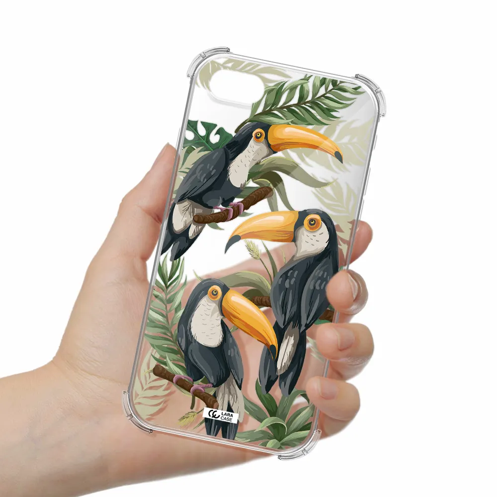 Tropical Bird Apple iPhone se 2020 Clear PC Case