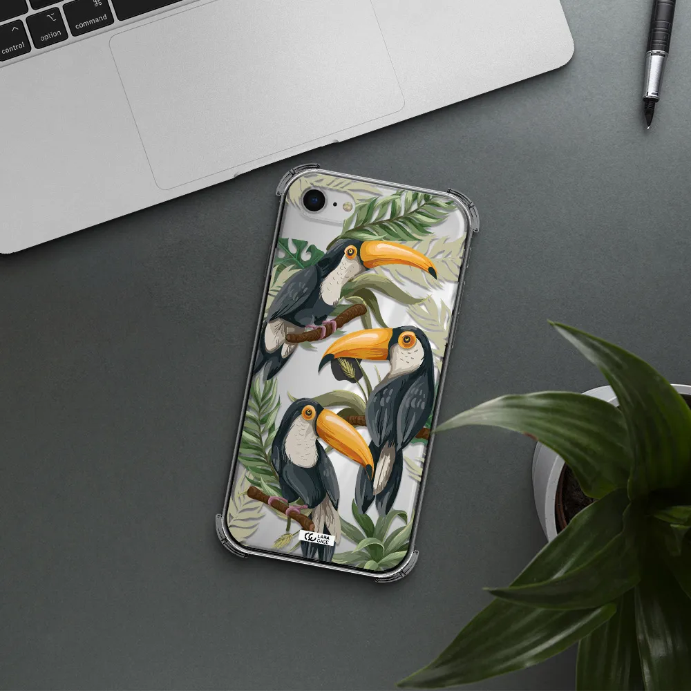Tropical Bird Apple iPhone se 2020 Clear PC Case