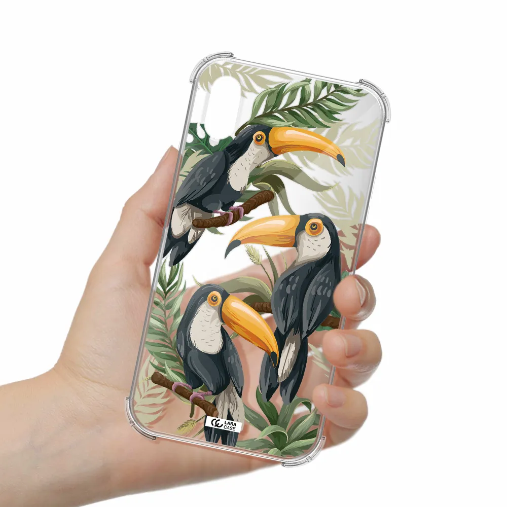 Tropical Bird Apple iPhone X Clear PC Case