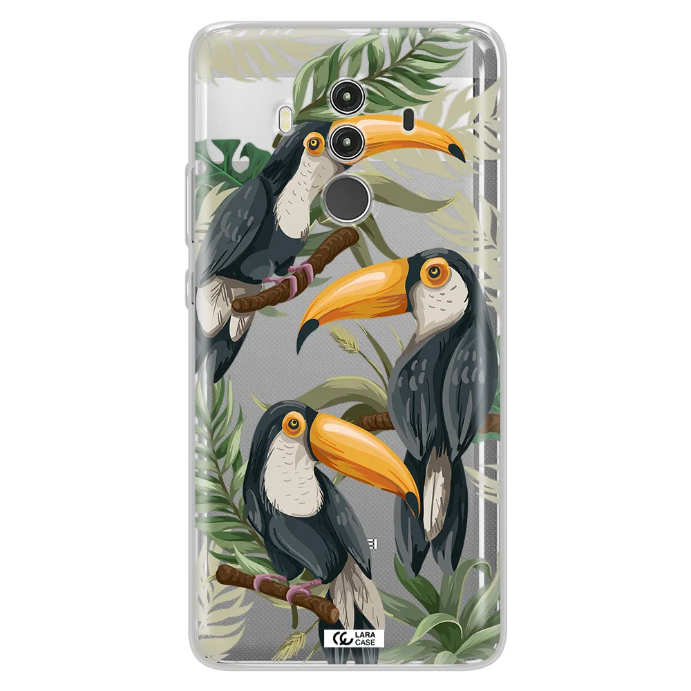 Tropical Bird Huawei Mate 10 Clear TPU Case
