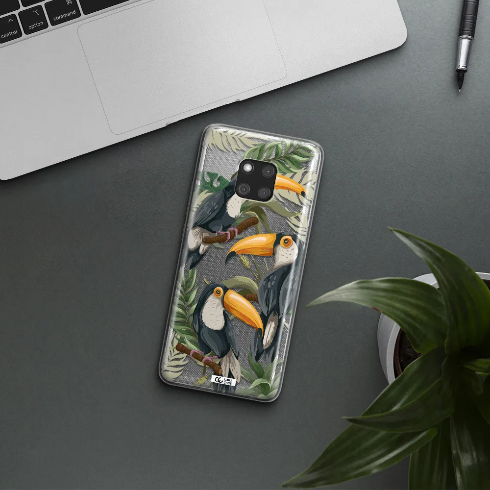 Tropical Bird Huawei Mate 20 Pro Clear TPU Case