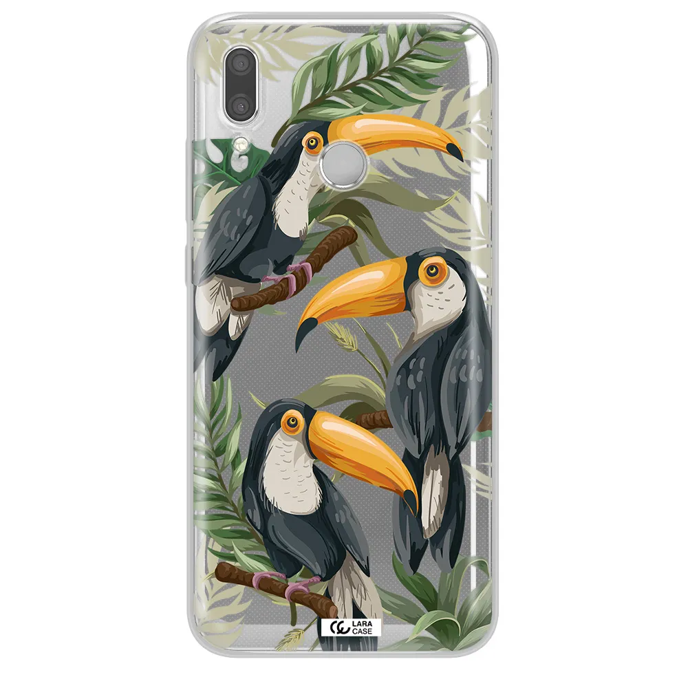 Tropical Bird Huawei P Smart 2019 Clear TPU Case