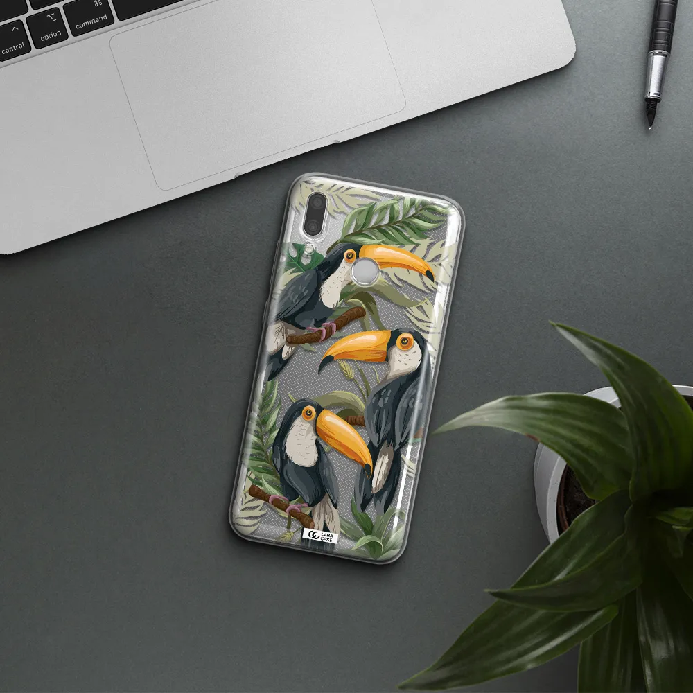 Tropical Bird Huawei P Smart 2019 Clear TPU Case