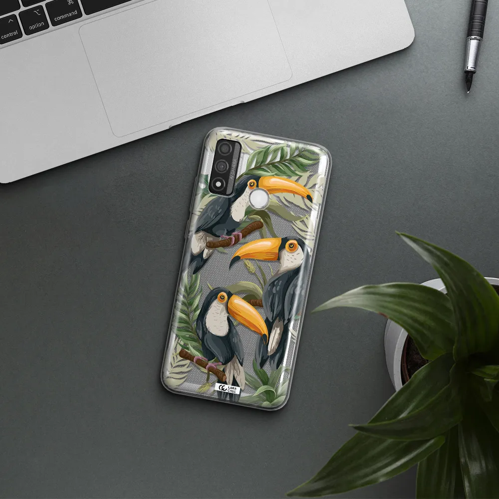 Tropical Bird Huawei P Smart 2020 Clear TPU Case