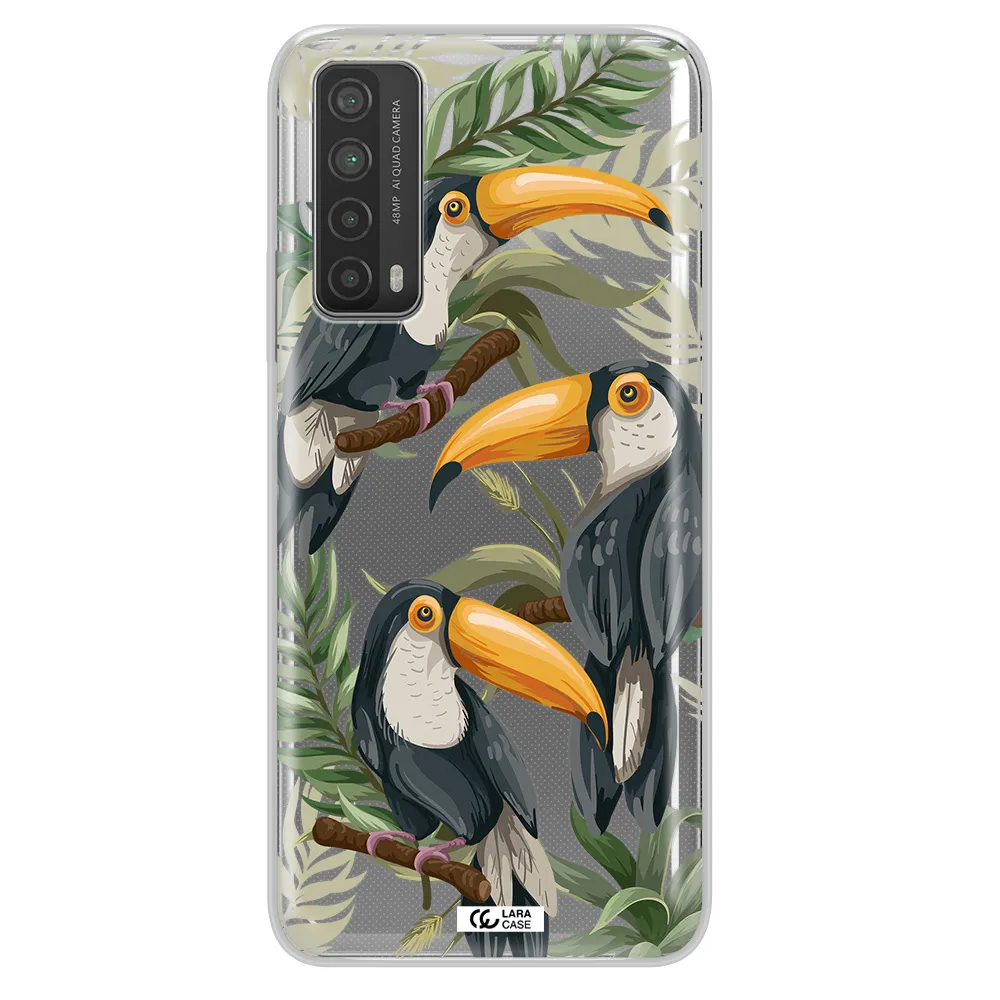 Tropical Bird Huawei P Smart 2021 Clear TPU Case