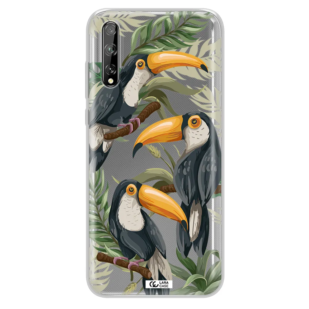 Tropical Bird Huawei P Smart S Clear TPU Case
