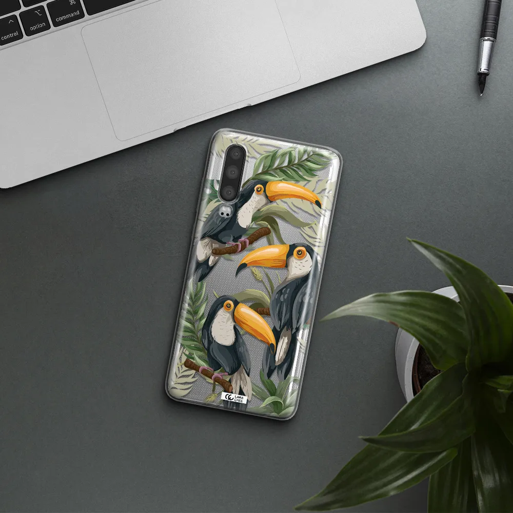 Tropical Bird Huawei P30 Clear TPU Case