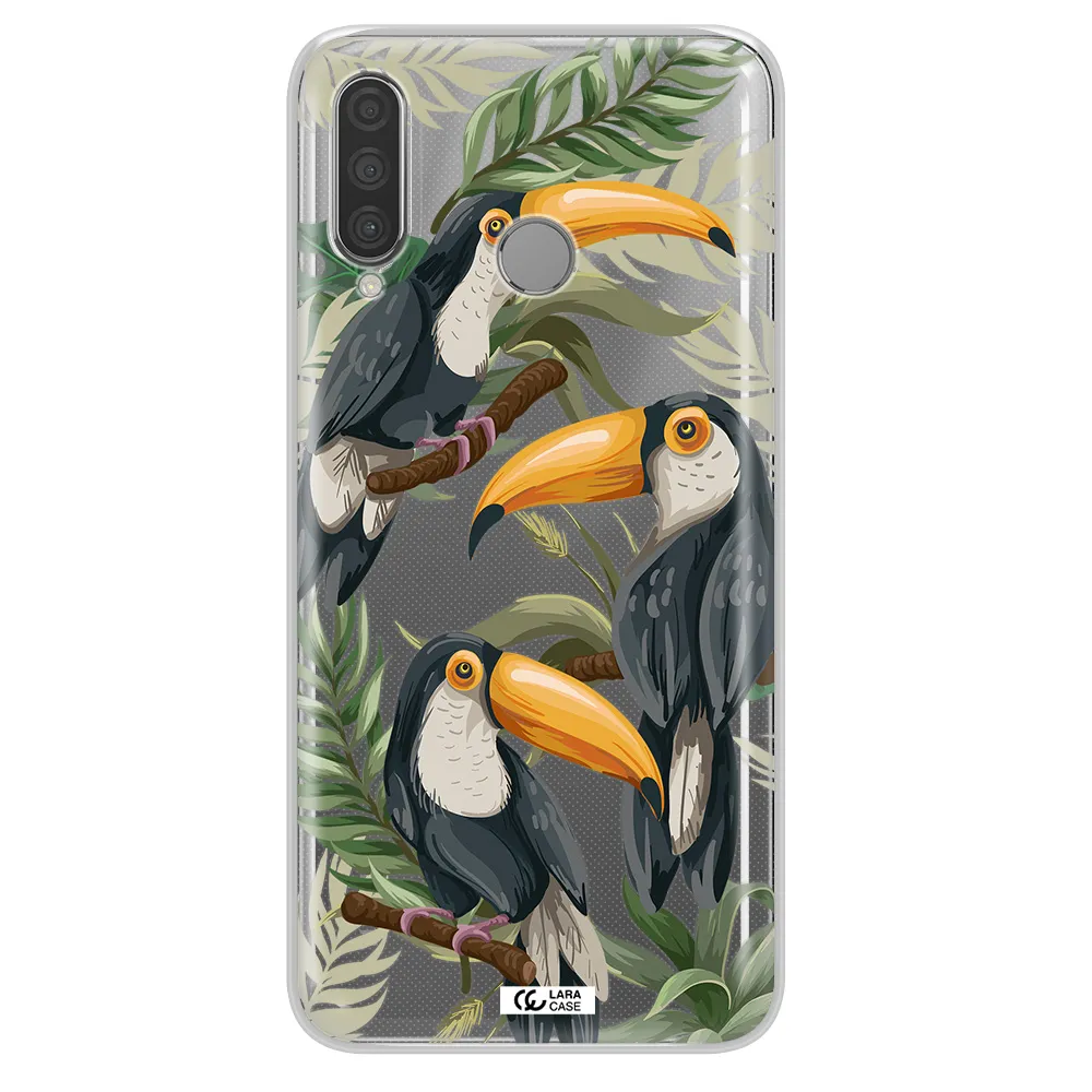 Tropical Bird Huawei P30 Lite Clear TPU Case