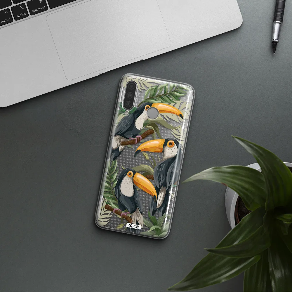 Tropical Bird Huawei P30 Lite Clear TPU Case
