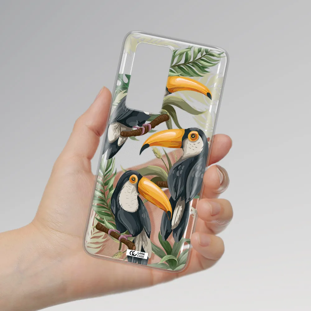 Tropical Bird Huawei P40 Pro Clear TPU Case