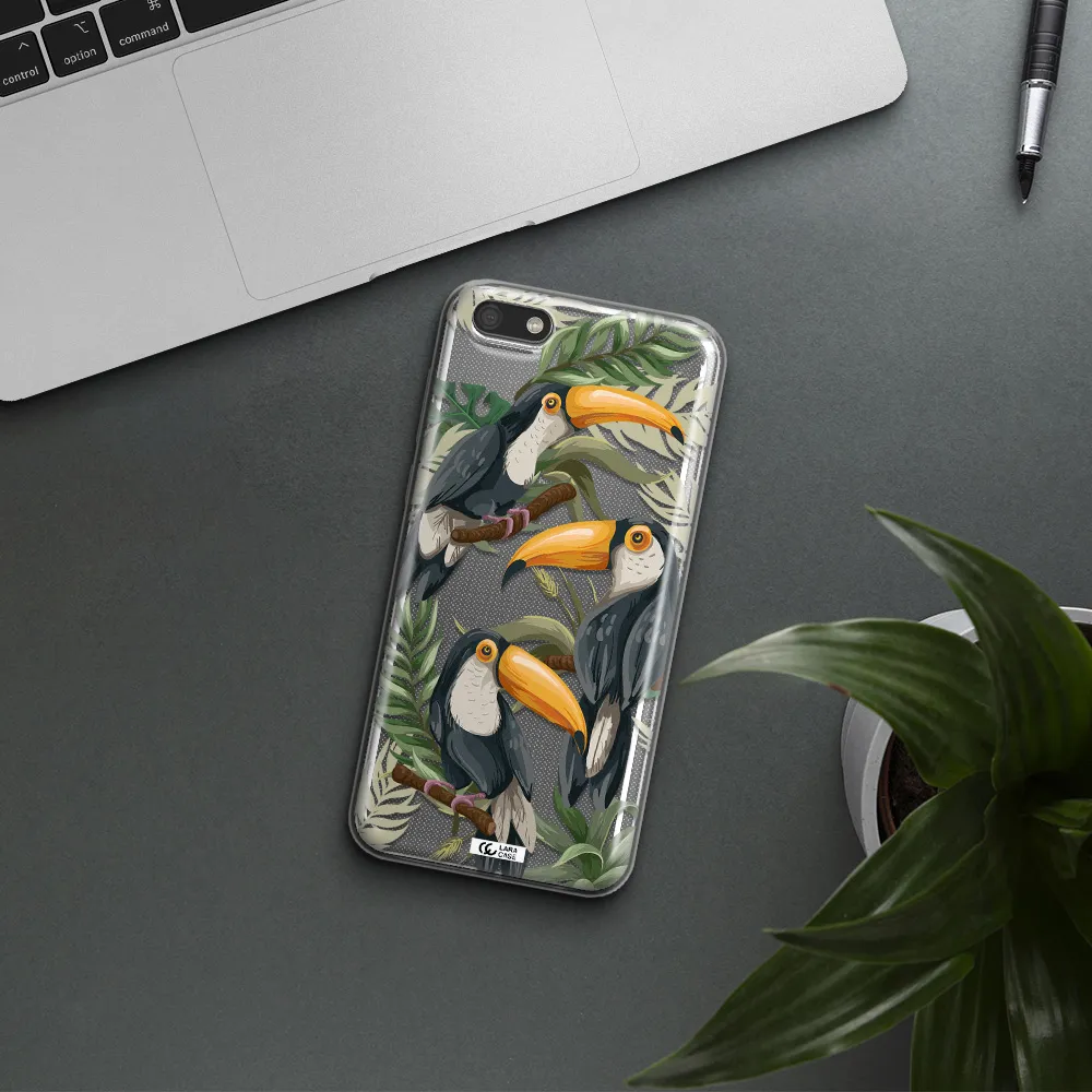 Tropical Bird Huawei Y5 2018 Clear TPU Case